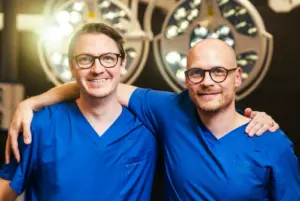 Osgenicin perustaja Arne Schlenzka ja Robert Björkenheim.