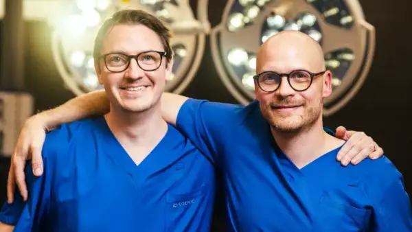 Osgenicin perustaja Arne Schlenzka ja Robert Björkenheim.