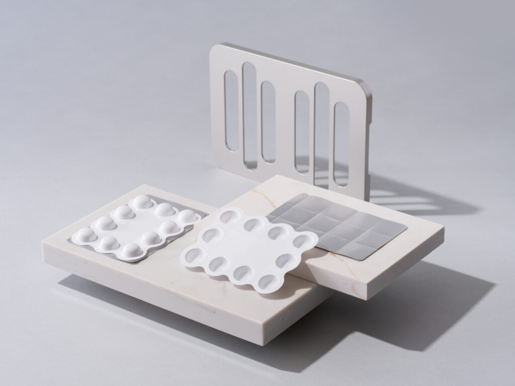 Curifylabsin läpipainopakkausteknologian havainnekuva.